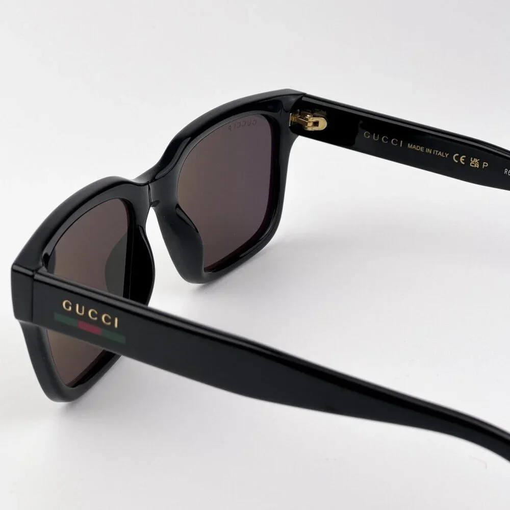 Gucci Men’s Sunglasses – Black Square Frame Polarized Lenses | GG1857S 005